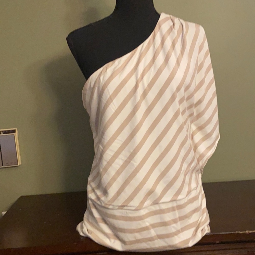 WHBM One Shoulder Blouse